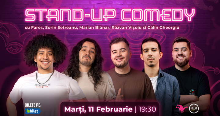 The Fool: Stand-up comedy cu Fares Ibrahim, Sorin Șetreanu, Marian Blănar, Călin Gheorghiu și Răzvan Vișoiu