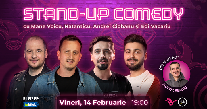 The Fool: Stand-up comedy cu Natanticu, Andrei Ciobanu, Mane Voicu și Edi Vacariu