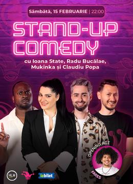 The Fool: Stand-up comedy cu Radu Bucălae, Ioana State, Mukinka și Claudiu Popa