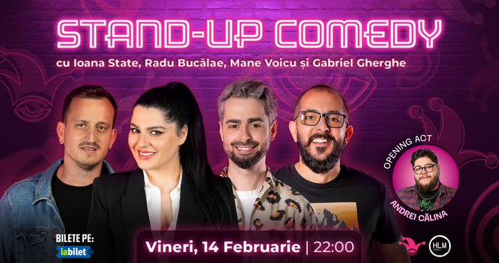 The Fool:  Stand-up comedy cu Radu Bucălae, Mane Voicu, Ioana State și Gabriel Gherghe