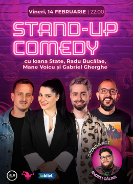 The Fool:  Stand-up comedy cu Radu Bucălae, Mane Voicu, Ioana State și Gabriel Gherghe