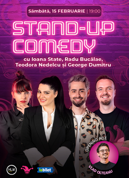 The Fool:  Stand-up comedy cu Radu Bucălae, Ioana State, Teodora Nedelcu și George Dumitru