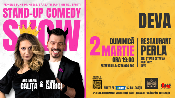 Deva: Prințese și… Sfinți | Stand Up Comedy cu Ana-Maria Calița și Andrei Garici