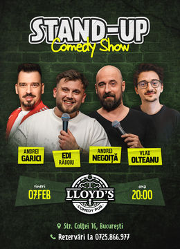 Stand-up Comedy cu Andrei Garici, Edi Rădoiu, Vlad Olteanu & Andrei Negoiţă