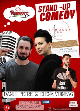 Stand-up comedy: Elena Voineag, Danut Petre și Jan Holban