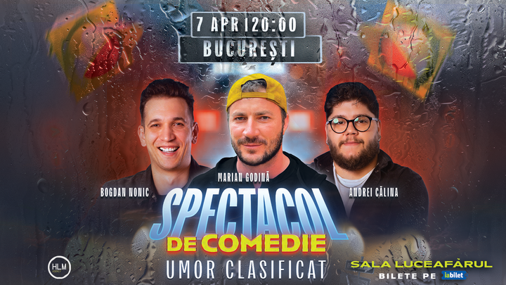 Spectacol de comedie cu Marian Godină, Bogdan Nonic și Andrei Călina - "Umor clasificat"