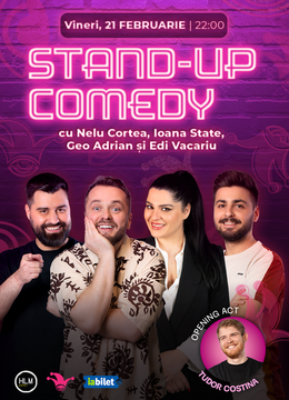 The Fool: Stand-up comedy cu Nelu Cortea, Ioana State, Geo Adrian și Edi Vacariu