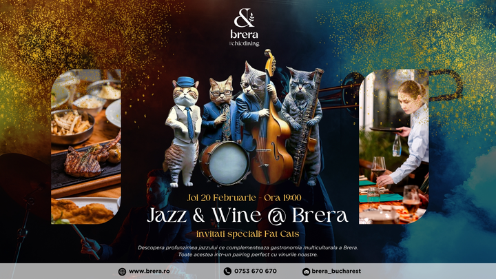 Jazz & Wine @Brera | Invitați Speciali: Fat Cats