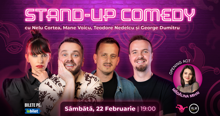 The Fool:  Stand-up comedy cu Cortea, Mane Voicu, Teodora Nedelcu și George Dumitru