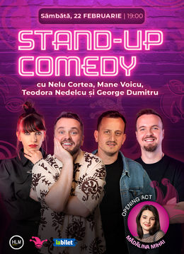 The Fool:  Stand-up comedy cu Cortea, Mane Voicu, Teodora Nedelcu și George Dumitru