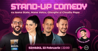 The Fool:  Stand-up comedy cu Mane Voicu, Ioana State, Gabriel Gherghe și Claudiu Popa