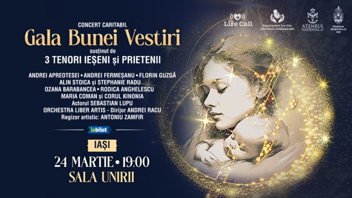 Iasi: Gala Bunei Vestiri – Concert caritabil, prima ediție