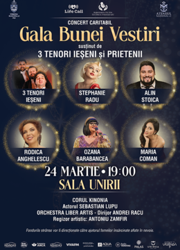 Iasi: Gala Bunei Vestiri – Concert caritabil, prima ediție