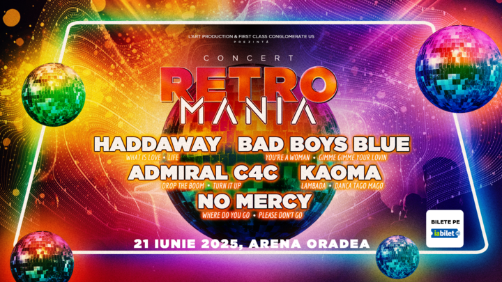 Oradea: Concert Retro Mania Arena 21 Iunie 2025