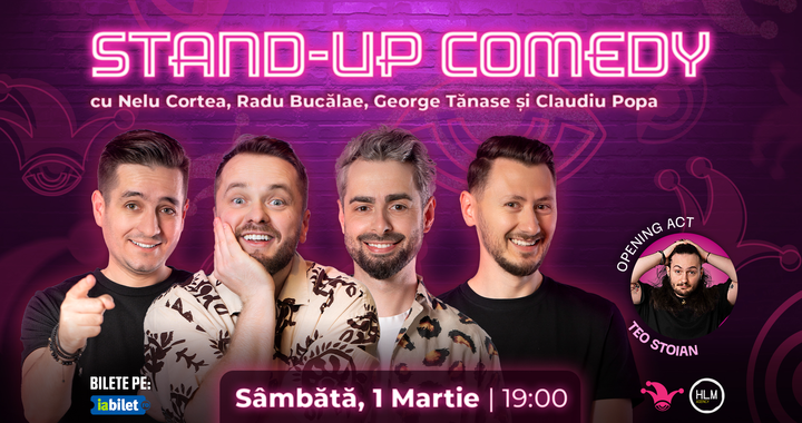 The Fool: Stand-up comedy cu Cortea, George Tănase, Radu Bucălae și Claudiu Popa