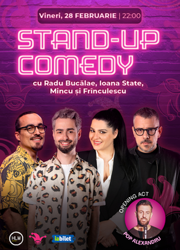 The Fool:  Stand-up comedy cu Ioana State, Radu Bucălae, Mincu și Frînculescu