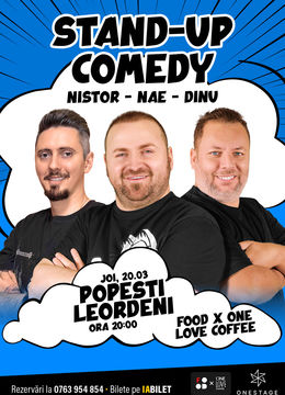 Popești-Leordeni: Stand-up cu Nae Nicolae, Bogdan Nistor si Gabriel Dinu