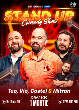 Stand up Comedy cu Teo, Vio, Costel - Mitran la Club 99