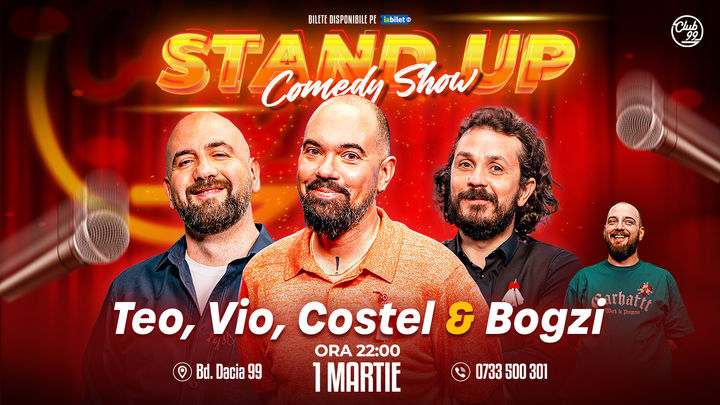 Stand up Comedy cu Teo, Vio, Costel - Bogzi la Club 99