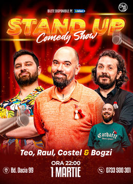 Stand up Comedy cu Teo, Raul Gheba, Costel - Bogzi la Club 99