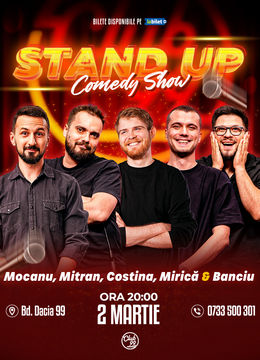 Stand up Comedy cu Mocanu, Mitran, Tudor Costina, Mirică & Banciu la Club 99