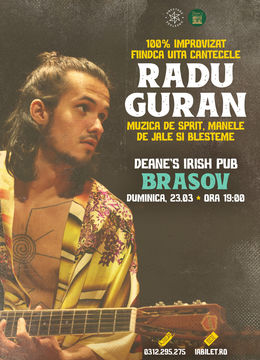 Brașov: Concert/Șpriț cu Radu Guran