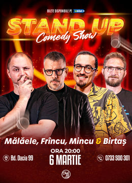 Stand up Comedy cu Mălăele, Frînculescu, Mincu & Birtaș la Club 99