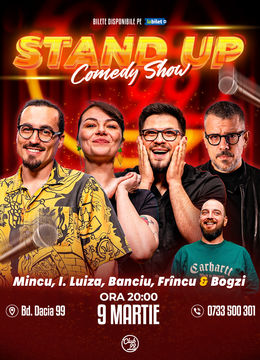 Stand up Comedy cu Mincu, Ioana Luiza, Banciu, Frînculescu - Bogzi la Club 99