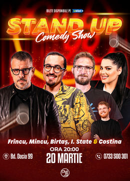 Stand up Comedy cu Frînculescu, Mincu, Birtaș, Ioana State - Tudor Costina la Club 99