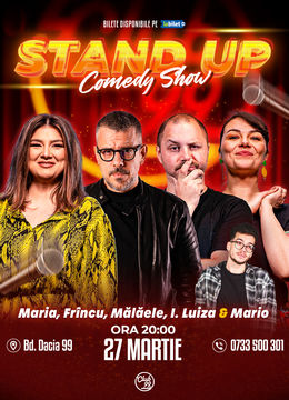 Stand up Comedy cu Maria Popovici, Frînculescu, Mălăele, Ioana Luiza - Mario Nistor la Club 99