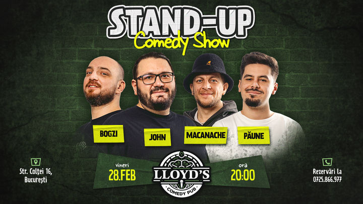 Stand-up Comedy cu Macanache, John, Păune & Bogzi