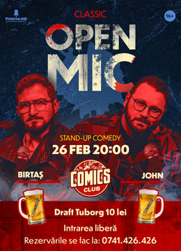 Stand-up Comedy OPENMIC la ComicsClub!