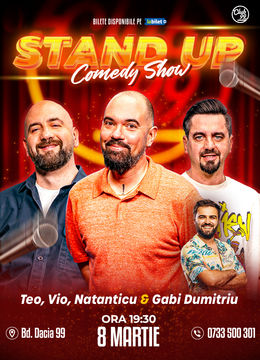 Stand up Comedy cu Vio, Teo, Natanticu - Gabi Dumitriu la Club 99