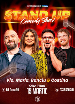 Stand up Comedy cu Vio, Maria Popovici, Banciu & Tudor Costina la Club 99