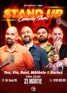 Stand up Comedy cu Teo, Vio, Raul Gheba, Mălăele - Darius Grigorie la Club 99