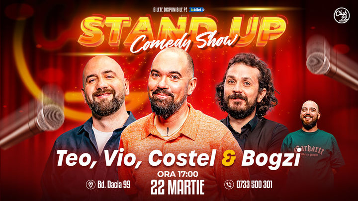 Stand up Comedy cu Teo, Vio, Costel - Bogzi la Club 99