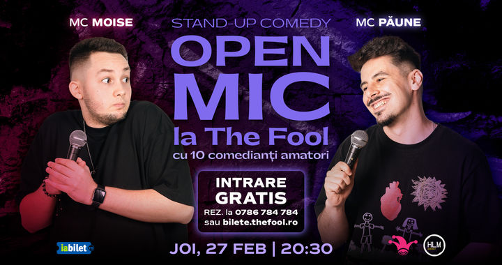 Open Mic The Fool: MCs Moise & Păune