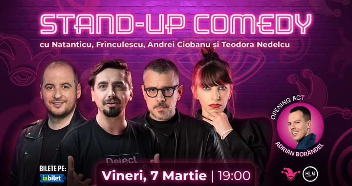 The Fool: Stand-up comedy cu Natanticu, Andrei Ciobanu, Frînculescu și Teodora Nedelcu