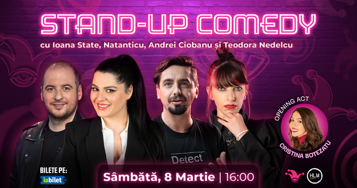 The Fool: Stand-up comedy cu Natanticu, Andrei Ciobanu, Ioana State și Teodora Nedelcu