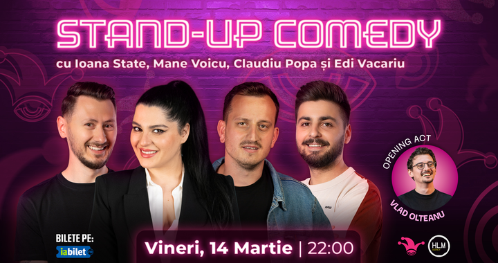 The Fool: Stand-up comedy cu Ioana State, Mane Voicu, Claudiu Popa și Edi Vacariu