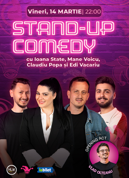 The Fool: Stand-up comedy cu Ioana State, Mane Voicu, Claudiu Popa și Edi Vacariu