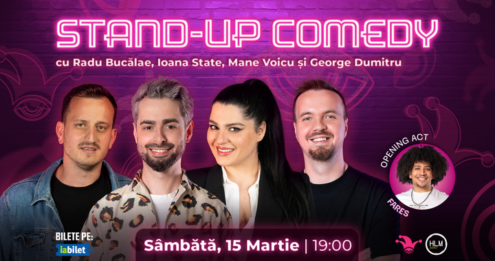 The Fool: Stand-up comedy cu Radu Bucălae, Ioana State, Mane Voicu și George Dumitru