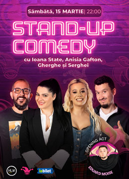 The Fool: Stand-up comedy cu Ioana State, Gabriel Gherghe, Anisia Gafton și Serghei