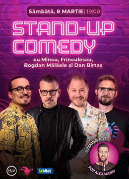 The Fool: Stand-up comedy cu Mincu, Frînculescu, Bogdan Mălăele și Dan Birtaș