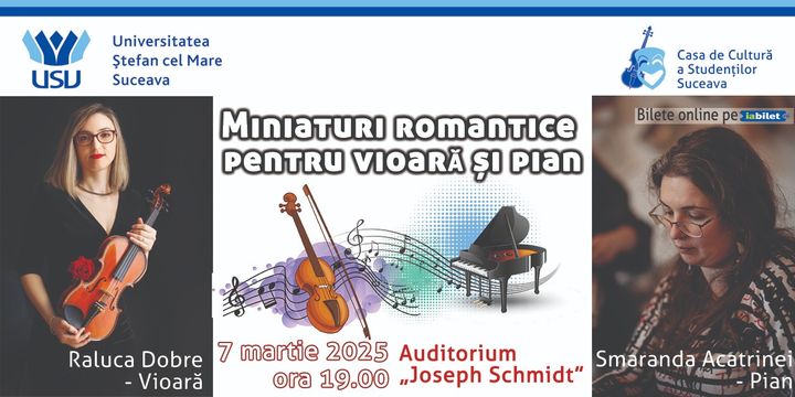 Miniaturi romantice pentru vioară și pian