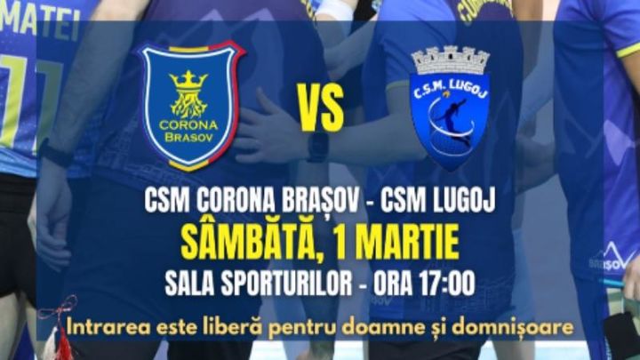 Brasov: Volei feminin CSM Corona Brasov - CSM Lugoj