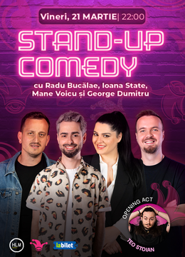 The Fool: Stand-up comedy cu Radu Bucălae, Ioana State, Mane Voicu și George Dumitru