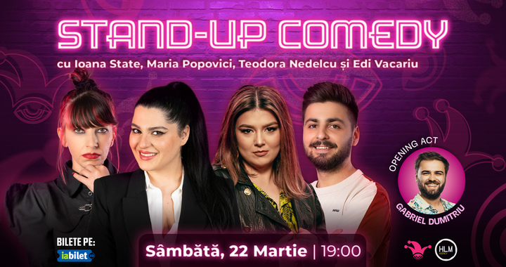 The Fool: Stand-up comedy cu Maria Popovici, Ioana State, Teodora Nedelcu și Edi Vacariu