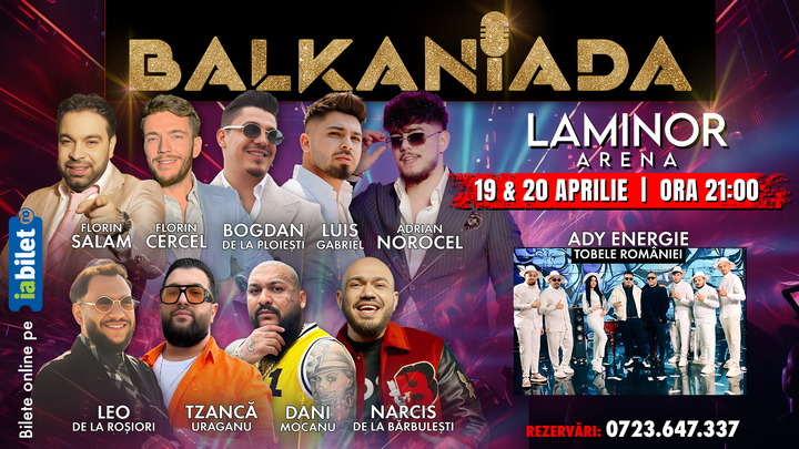 Balkaniada - Florin Salam, Bogdan de la Ploiesti, Dani Mocanu, Tzanca Uraganu, Florin Cercel, Leo de la Roșiori, Luis Gabriel, Narcis de la Barbulesti, Adrian Norocel, Ady Energie & Toblele României