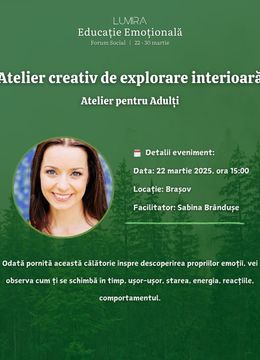 Brasov: Atelier creativ de explorare interioară - pentru adulți